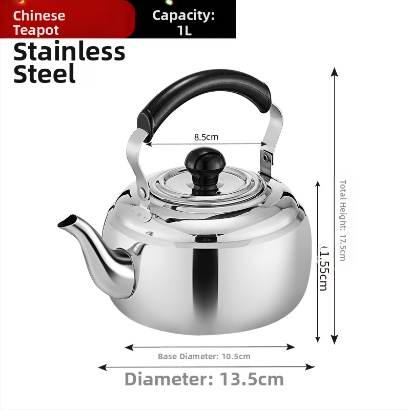 Hongmeishun rozsdamentes acél forrásban lévő teáskanna szűrőhálós tea indukciós főzőlap forrásban lévő víz éttermi teáskanna kültéri elektromos kerámia tűzhely gerenda fazék