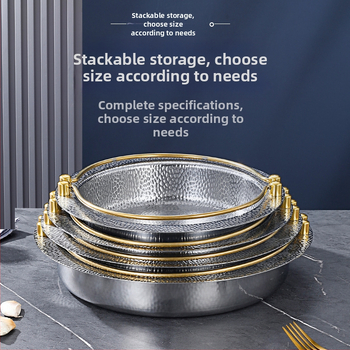 Trisluoksnis plieninis japoniškas „Shouxi“ puodas, korėjietiškas plokščiadugnis karštas puodas, pakabinamas puodas, nerūdijančio plieno karštas puodas, jūros gėrybių troškintas puodas, sausas puodas