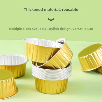 Oro keptuvės alavo folijos dubuo aliuminio folija kartojama buitinė orkaitė pyrago pudingo kepimo forma maža alavo folijos dėžutė puodelio padėklas