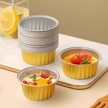 Oro keptuvės alavo folijos dubuo aliuminio folija kartojama buitinė orkaitė pyrago pudingo kepimo forma maža alavo folijos dėžutė puodelio padėklas