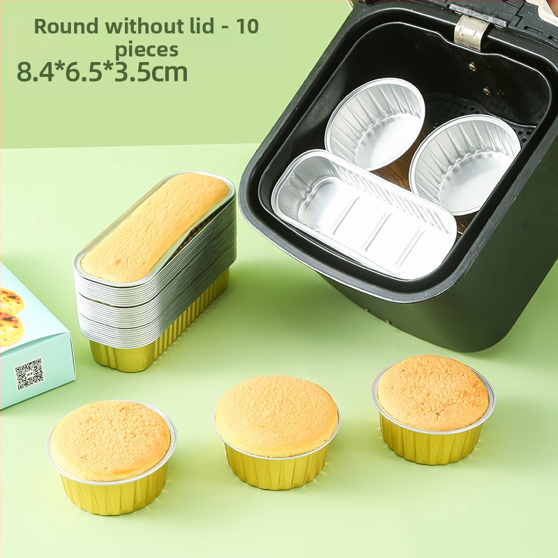 Oro keptuvės alavo folijos dubuo aliuminio folija kartojama buitinė orkaitė pyrago pudingo kepimo forma maža alavo folijos dėžutė puodelio padėklas