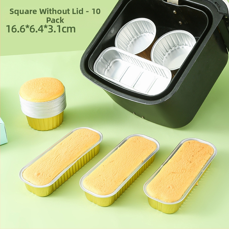 Oro keptuvės alavo folijos dubuo aliuminio folija kartojama buitinė orkaitė pyrago pudingo kepimo forma maža alavo folijos dėžutė puodelio padėklas