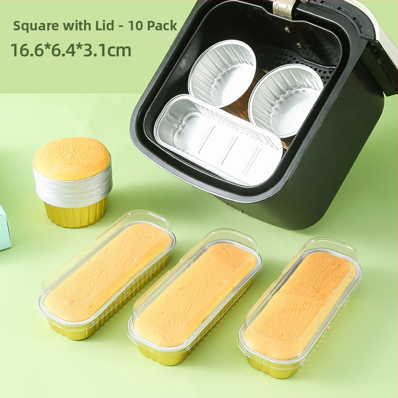 Oro keptuvės alavo folijos dubuo aliuminio folija kartojama buitinė orkaitė pyrago pudingo kepimo forma maža alavo folijos dėžutė puodelio padėklas