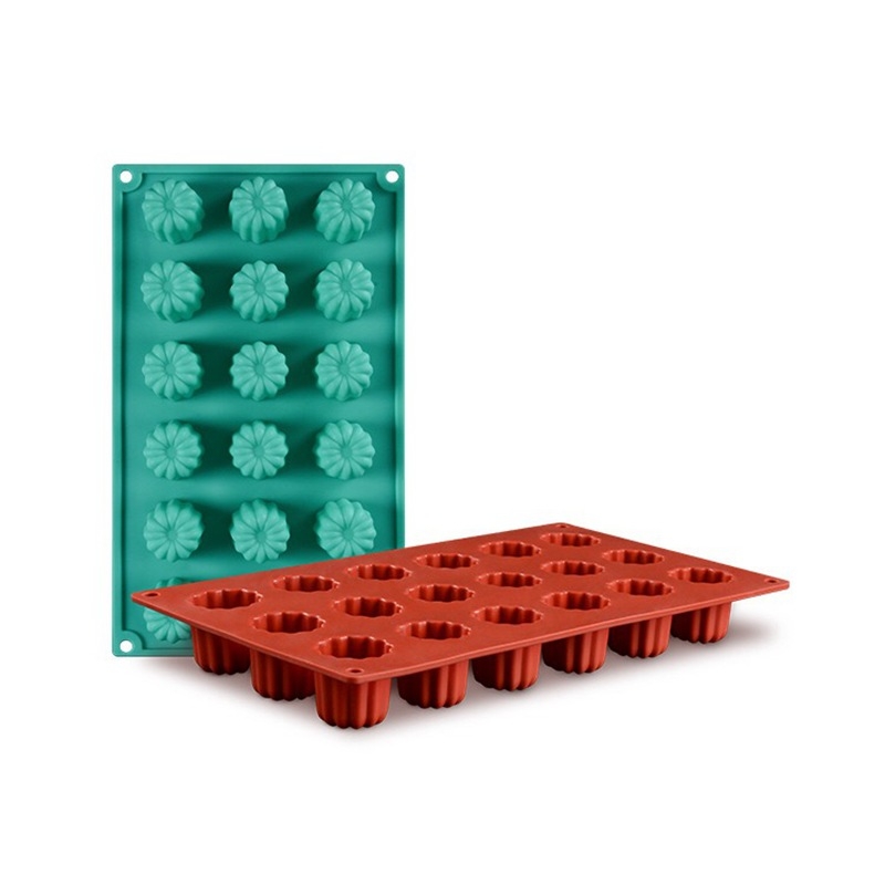 Mufă de tort Luli cu 8 găuri, mufă de mousse din silicon cu 18 găuri, mufă pentru jeleu, budincă, copt, ciocolată