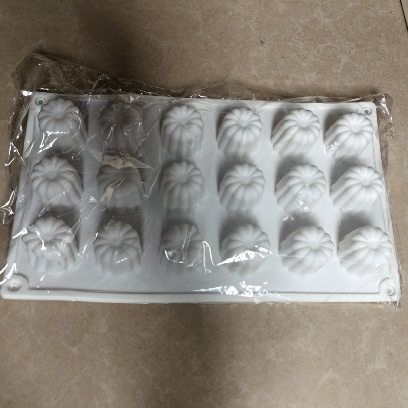 Mufă de tort Luli cu 8 găuri, mufă de mousse din silicon cu 18 găuri, mufă pentru jeleu, budincă, copt, ciocolată