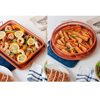 Nerūdijančio plieno tinklelis, bulvyčių kepimo krepšelis, filtro krepšelis, nelimpanti alyvos nusausinimo grotelės, traškumo padėklas