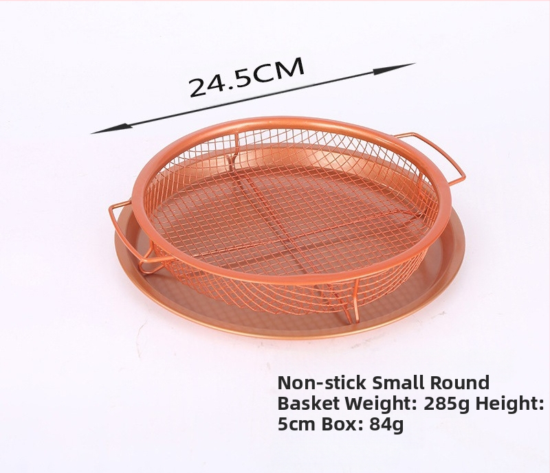 Nerūdijančio plieno tinklelis, bulvyčių kepimo krepšelis, filtro krepšelis, nelimpanti alyvos nusausinimo grotelės, traškumo padėklas