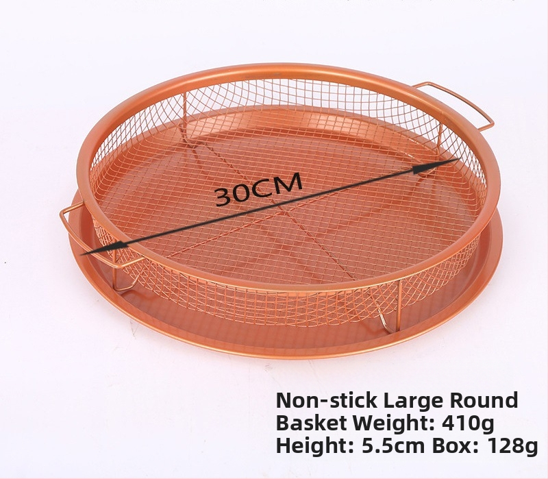 Nerūdijančio plieno tinklelis, bulvyčių kepimo krepšelis, filtro krepšelis, nelimpanti alyvos nusausinimo grotelės, traškumo padėklas