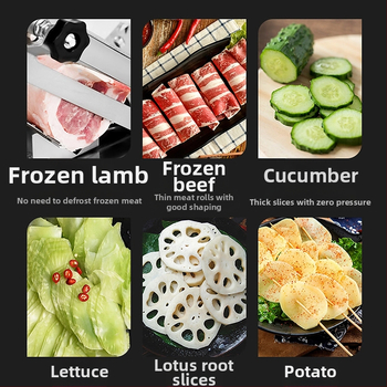 430 nerūdijančio plieno pjaustyklė namams, daugiafunkcinė, skirta karštiems puodams, jautienai ir avienai „Shabu-Shabu“ pjaustyti