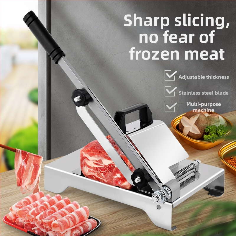 430 nerūdijančio plieno pjaustyklė namams, daugiafunkcinė, skirta karštiems puodams, jautienai ir avienai „Shabu-Shabu“ pjaustyti