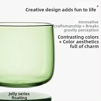 Δημιουργικό κρεμαστό γυάλινο κύπελλο, κύπελλο καφέ από υψηλό βοριοπυριτικό γυαλί, κρεμαστό ποτήρι ποτού με έντονη αντίθεση χρώματος, οικιακό κύπελλο γάλακτος