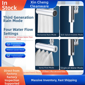 Feiyu kuhinjska slavina s vodopadom, rotirajuća s četiri stupnja prijenosa, otporna na prskanje vode, univerzalni adapter za mlaznicu za vodu, produžetak, otporan na artefakte