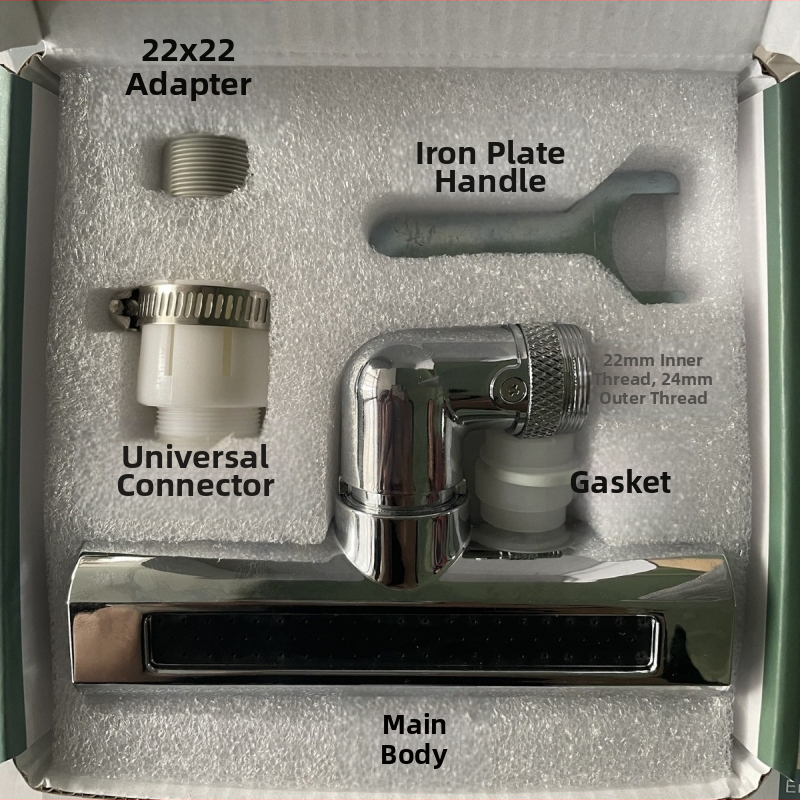 Feiyu kuhinjska slavina s vodopadom, rotirajuća s četiri stupnja prijenosa, otporna na prskanje vode, univerzalni adapter za mlaznicu za vodu, produžetak, otporan na artefakte