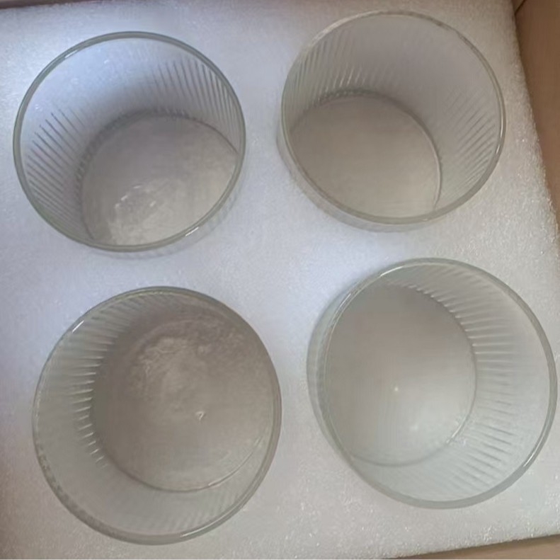 Testreszabott függőleges mintázatú üveg háztartási pohár stílusos, magas boroszilikát üveg vízcsésze átlátszó teáscsésze kreatív borospohár