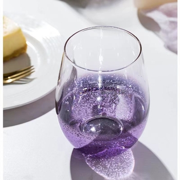 Tähistaeva gradientklaasist populaarne loominguline munakujuline galvaniseeritud veekruus, veiniklaas, mahlapiimakruus, suur kõhukruus