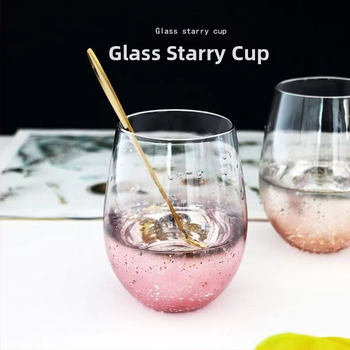 Tähistaeva gradientklaasist populaarne loominguline munakujuline galvaniseeritud veekruus, veiniklaas, mahlapiimakruus, suur kõhukruus