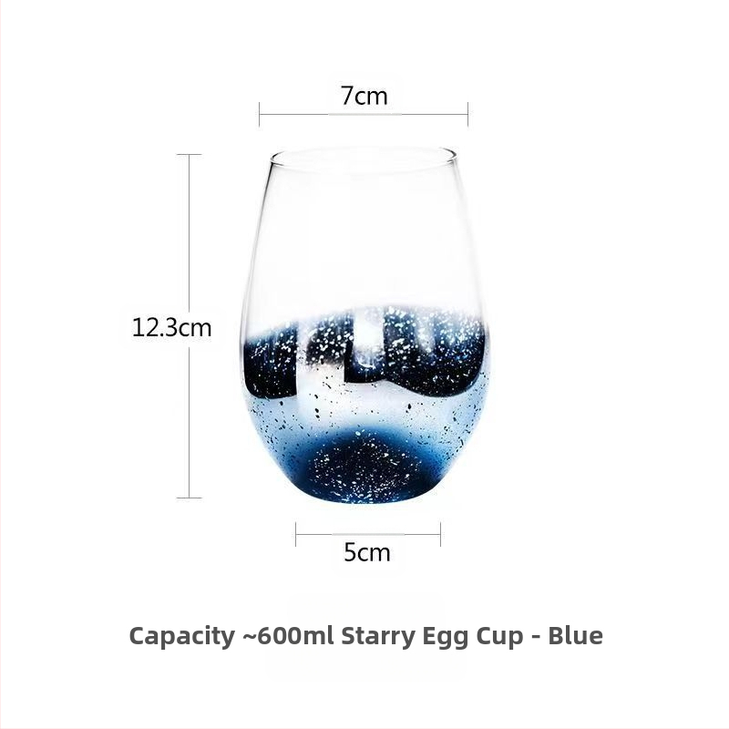 Tähistaeva gradientklaasist populaarne loominguline munakujuline galvaniseeritud veekruus, veiniklaas, mahlapiimakruus, suur kõhukruus