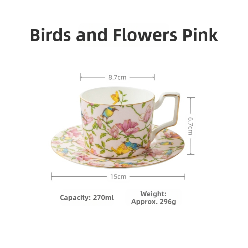 Nagykereskedelmi aranyozott peremes kerámia kávéscsésze és csészealj készlet, csont porcelánból, egyszerű, kreatív otthoni délutáni teáscsésze, őszi fesztivál emléktárgy