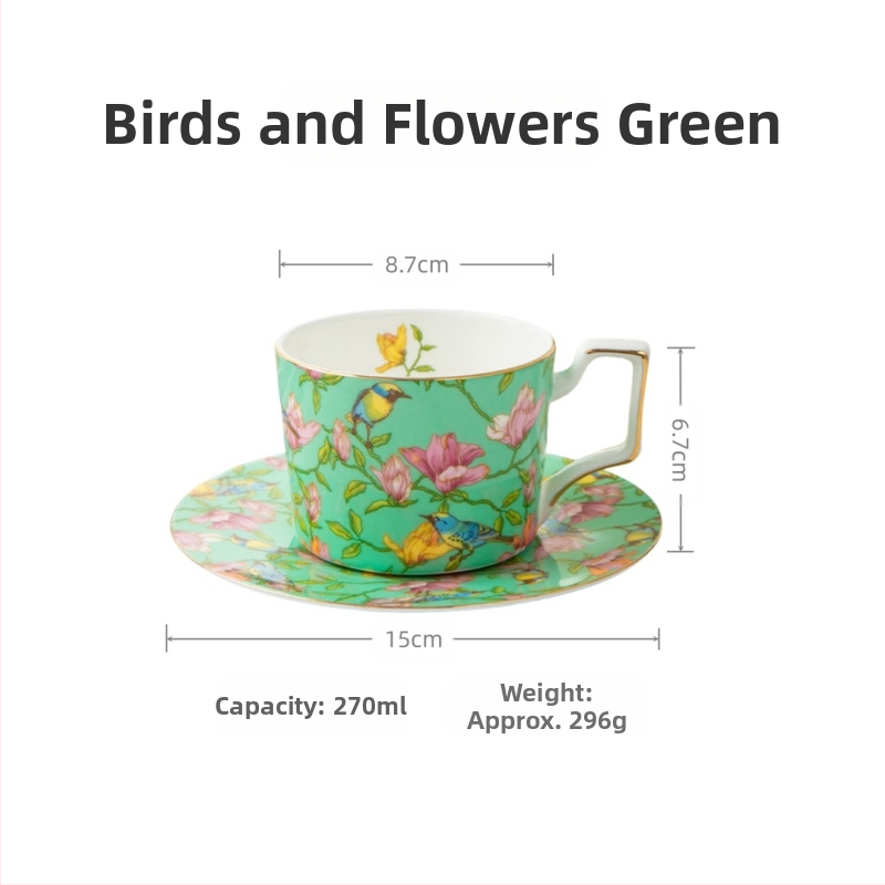 Nagykereskedelmi aranyozott peremes kerámia kávéscsésze és csészealj készlet, csont porcelánból, egyszerű, kreatív otthoni délutáni teáscsésze, őszi fesztivál emléktárgy