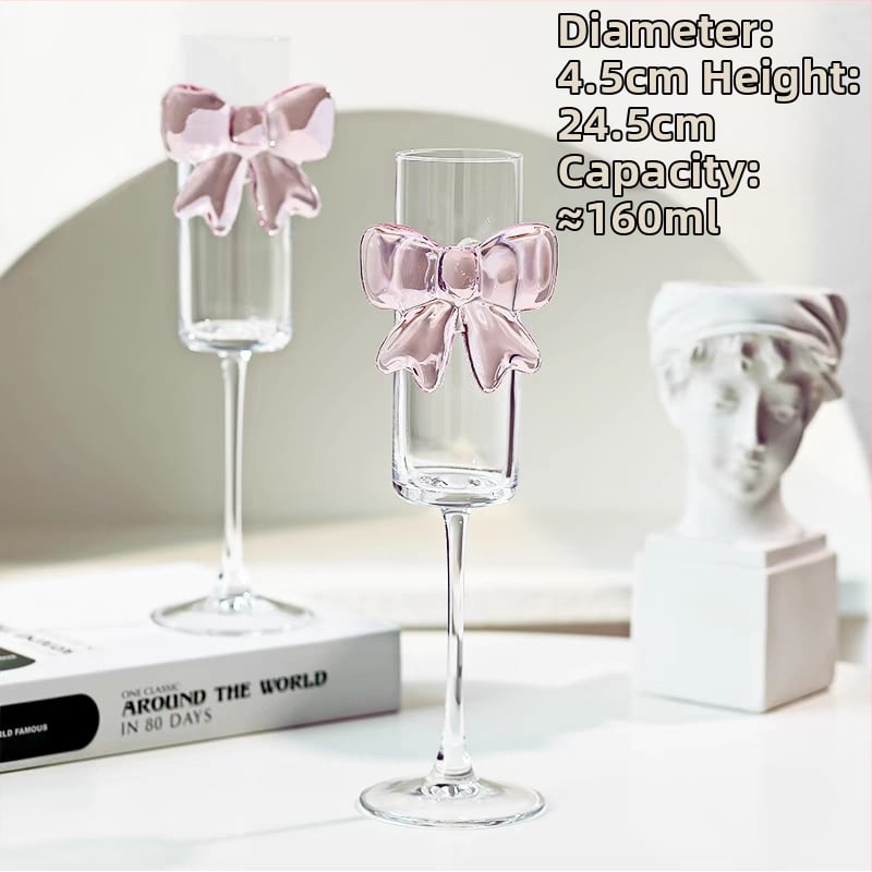 Didelės vertės žavinga vyno taurė, sulčių krištolo taurė, kokteilių taurė, girto drugelio šampano taurė