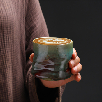 Κούπα καφέ από κεραμικό κεραμικό μονό ποτήρι, κατασκευασμένο σε φούρνο, σε καυτή τιμή, σε διασυνοριακή τιμή, μικρής χωρητικότητας, κούπα νερού υψηλής αξίας, σε ειδικό σχήμα