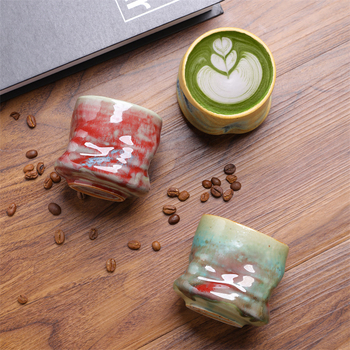 Κούπα καφέ από κεραμικό κεραμικό μονό ποτήρι, κατασκευασμένο σε φούρνο, σε καυτή τιμή, σε διασυνοριακή τιμή, μικρής χωρητικότητας, κούπα νερού υψηλής αξίας, σε ειδικό σχήμα