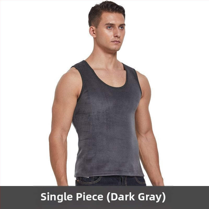 Kahepoolne sametist meeste sametist paksendatud meeste termovest, meeste intiimvest, alumine särk, sügismantli alumine särk