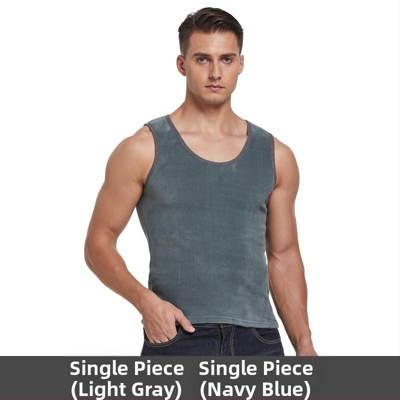 Kahepoolne sametist meeste sametist paksendatud meeste termovest, meeste intiimvest, alumine särk, sügismantli alumine särk