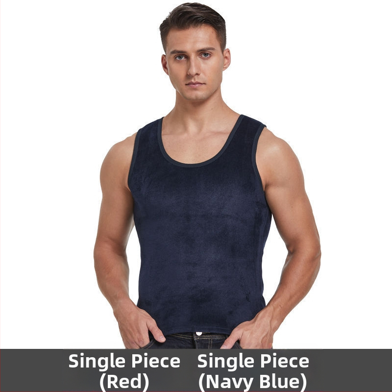 Kahepoolne sametist meeste sametist paksendatud meeste termovest, meeste intiimvest, alumine särk, sügismantli alumine särk