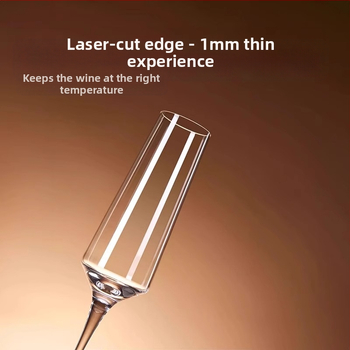 Krištolinio stiklo šampano taurė, vynuogių skonio saldus stiklas, stiklinių taurių rinkinys