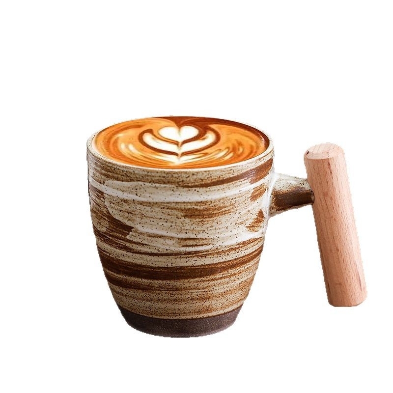 Amazon Ins piiriülene kohvitass Latte Art Cup keraamiline kruus suure mahutavusega veetass Kung Fu teetass