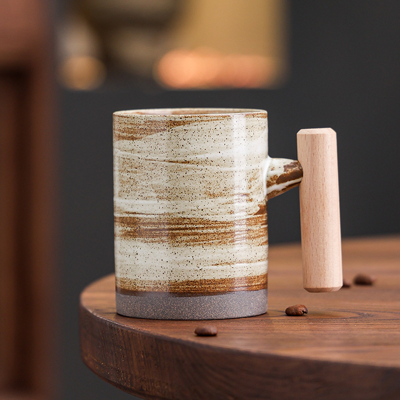 Amazon Ins piiriülene kohvitass Latte Art Cup keraamiline kruus suure mahutavusega veetass Kung Fu teetass