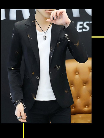 Tiesioginės transliacijos naujas vyriškas mažas kostiumas švarkas madingas korėjietiškas mados vyriškas laisvalaikio aukštos klasės kostiumas dalykinis apranga