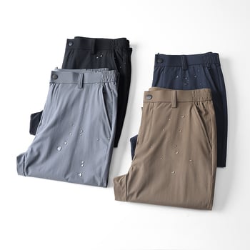 Pantaloni sport bărbați, stil 2025, primăvara și vara, subțiri, lejeri, la modă, noi, în aer liber, din mătase de gheață, croiți, pantaloni casual