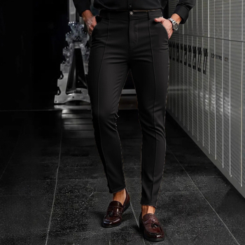 Határokon átnyúló új külkereskedelmi őszi egyszínű férfi lezser nadrágok európai és amerikai külkereskedelmi Amazon rugalmas nadrágok