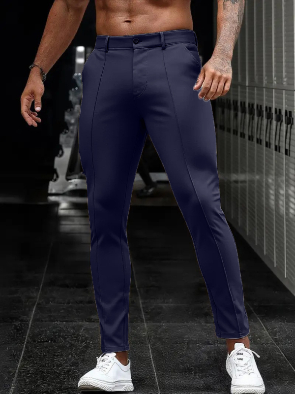 Határokon átnyúló új külkereskedelmi őszi egyszínű férfi lezser nadrágok európai és amerikai külkereskedelmi Amazon rugalmas nadrágok