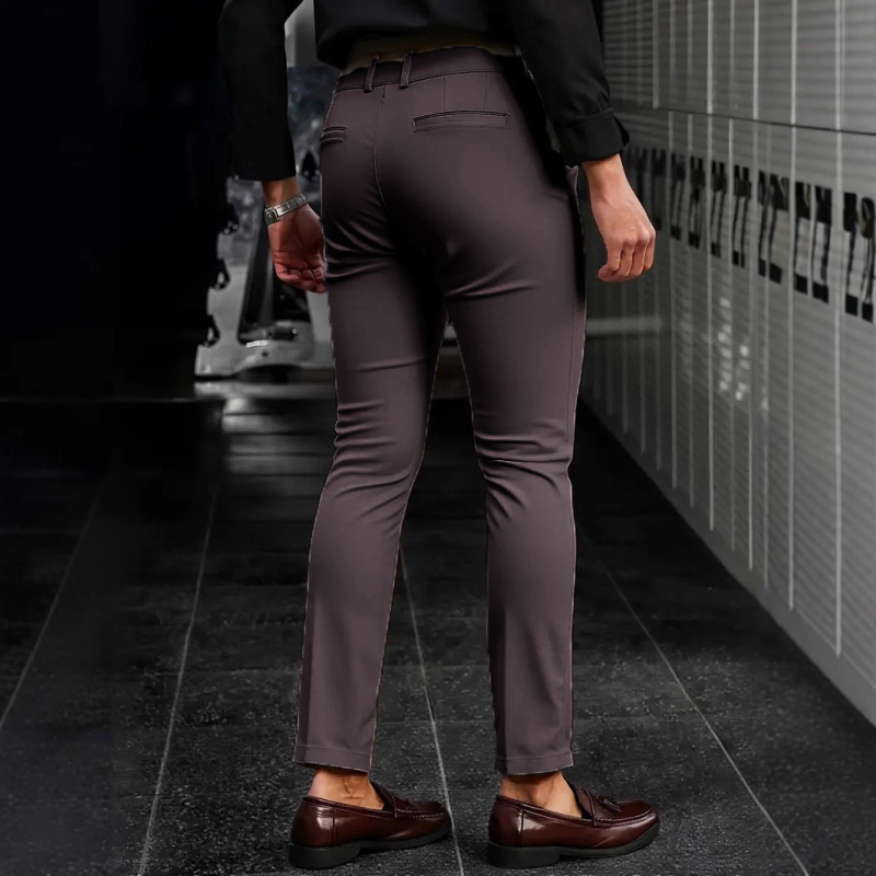 Határokon átnyúló új külkereskedelmi őszi egyszínű férfi lezser nadrágok európai és amerikai külkereskedelmi Amazon rugalmas nadrágok