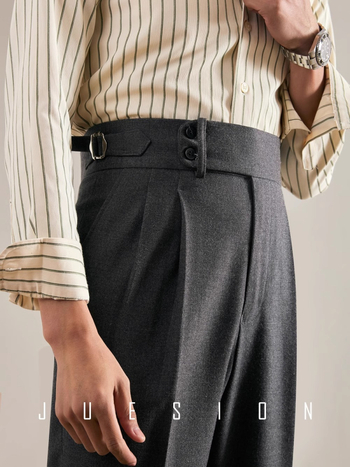 Παντελόνι Naples Small Western ιταλικού στιλ, φθινοπωρινό και χειμωνιάτικο, ίσιο, ανδρικό, επαγγελματικό, casual παντελόνι, υψηλής ποιότητας, Dape κοστούμι