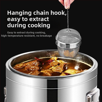 ♡ Μπάλα καρυκευμάτων από ανοξείδωτο ατσάλι 304, περιστρεφόμενη μπάλα για τσάι Miso, φίλτρο τσαγιού, από ανοξείδωτο ατσάλι Weibao