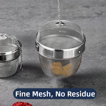 ♡ Μπάλα καρυκευμάτων από ανοξείδωτο ατσάλι 304, περιστρεφόμενη μπάλα για τσάι Miso, φίλτρο τσαγιού, από ανοξείδωτο ατσάλι Weibao