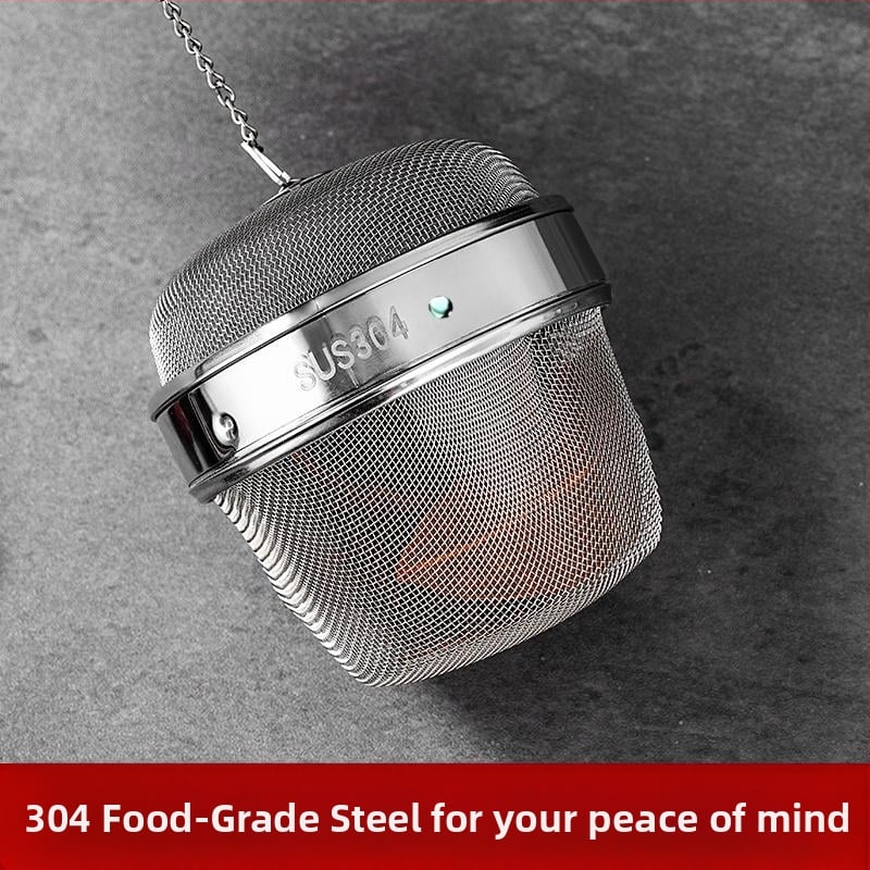 ♡ Μπάλα καρυκευμάτων από ανοξείδωτο ατσάλι 304, περιστρεφόμενη μπάλα για τσάι Miso, φίλτρο τσαγιού, από ανοξείδωτο ατσάλι Weibao