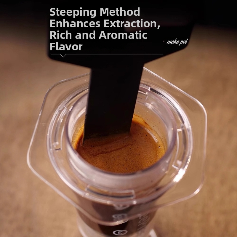 Любовно налягане налягане прозрачна външна преносима ръчна машина за кафе под налягане ръчна машина за кафе споделяне на музика за тенджера под налягане