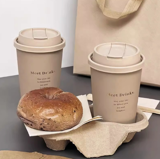 90 kalibro arbatos ir kavos integruotas dangtelis, madingas sniego lauko spalvos pieno arbatos puodelio dangtelis, vienkartinis plastikinis dangtelis, kavos integruotas puodelio dangtelis