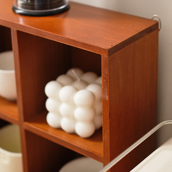 Шкаф за съхранение на 12 чаши Miyagi, дървен кариран настолен шкаф за хранителни стоки, кутия за съхранение в японски стил, обикновен стенен шкаф за съхранение