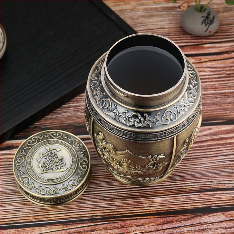 Európske štýlové plechovky na čaj, zapečatené, butikové, luxusné, malé prenosné železné plechovky, domácnosť, luxusný tomel, veľké ozdoby v čínskom štýle