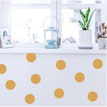 Autocolante decorative personalizate cu puncte aurii asiatice, materiale aurii, pentru camera de zi, dormitor, camera copiilor, en-gros