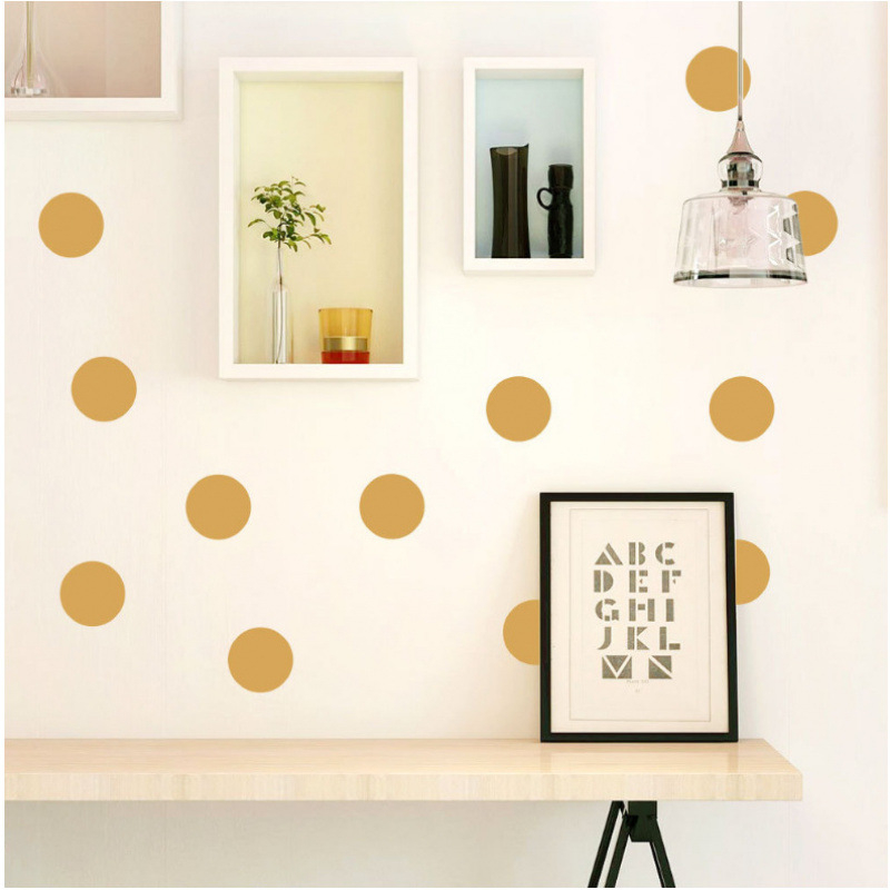 Autocolante decorative personalizate cu puncte aurii asiatice, materiale aurii, pentru camera de zi, dormitor, camera copiilor, en-gros