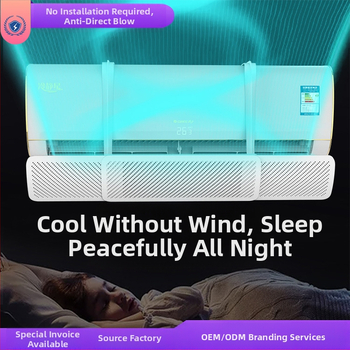 Naujo gamintojo oro kondicionieriaus priekinis stiklas su apsauga nuo tiesioginio pūtimo, teleskopiniu pakabinamu oro kondicionieriaus išleidimo anga, vėjo deflektorius be kondensato