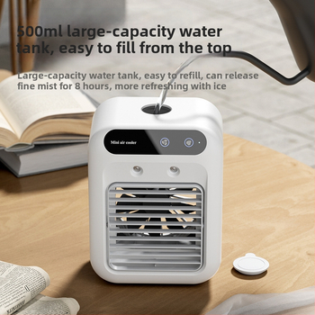 Μικρός ανεμιστήρας κλιματισμού για οικιακή χρήση, φορητός ψύκτης αέρα για κοιτώνες, ηλεκτρικός ανεμιστήρας υγρασίας, κινητός ανεμιστήρας ψύξης για επιτραπέζιους υπολογιστές
