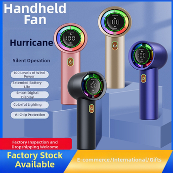 Μίνι φορητός ανεμιστήρας διασυνοριακής χρήσης, ψηφιακή οθόνη, αθόρυβος, μικρός ανεμιστήρας υψηλής ταχύτητας, φορητός, εξωτερικός ανεμιστήρας στροβίλου με φόρτιση USB